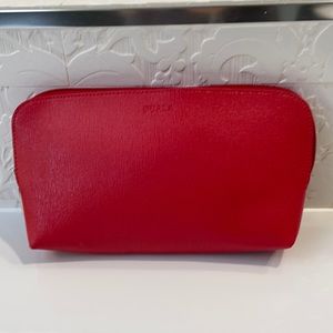 Red Furla pouch
